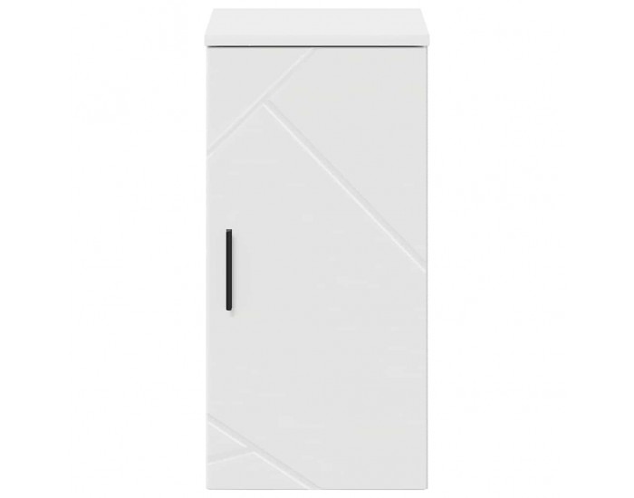 Sonata H Шкаф за баня с врата Бяло Със Силен Гланц 30 x 31.5 x 61 см