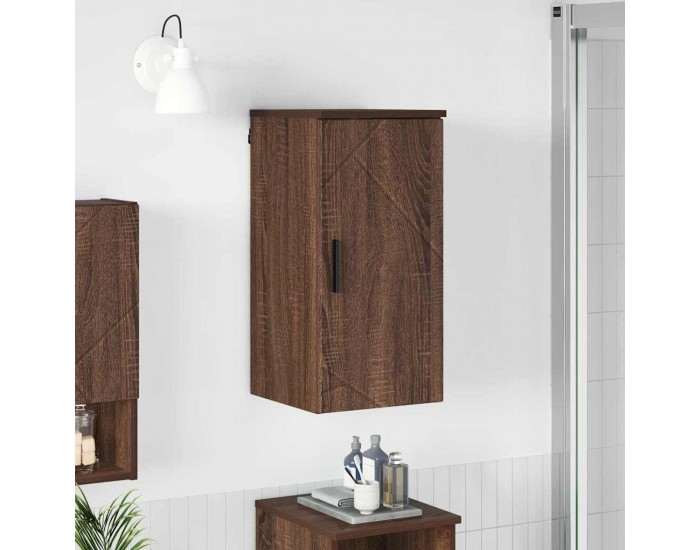 Sonata H Шкаф за баня Кафяв дъб 30 x 31.5 x 61 см Инженерно дърво