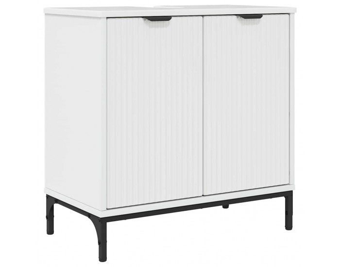 Sonata H Шкаф за мивка в баня Бяло Със Силен Гланц 60.5 x 33.5 x 61 см