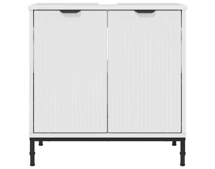 Sonata H Шкаф за мивка в баня Бяло Със Силен Гланц 60.5 x 33.5 x 61 см