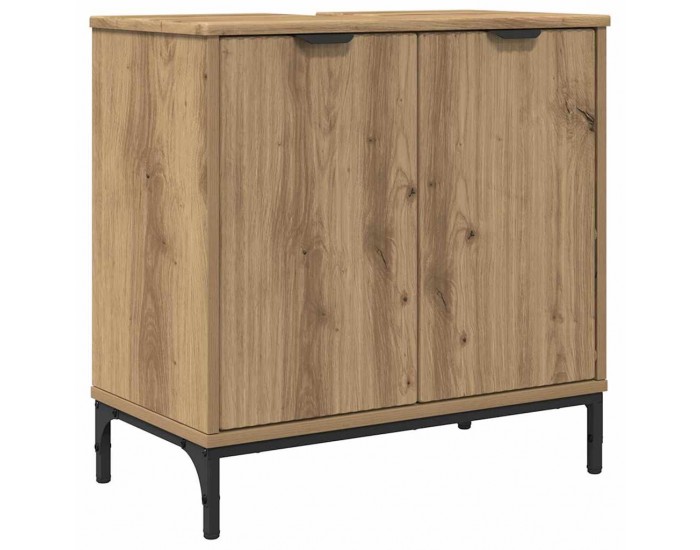 Sonata H Шкаф за мивка в баня с врата дъб артизан 60.5 x 33.5 x 61 см