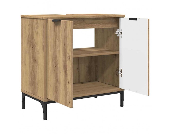 Sonata H Шкаф за мивка в баня с врата дъб артизан 60.5 x 33.5 x 61 см