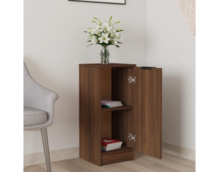 Sonata H Сайдборд, кафяв дъб, 30x30x70 см, инженерно дърво