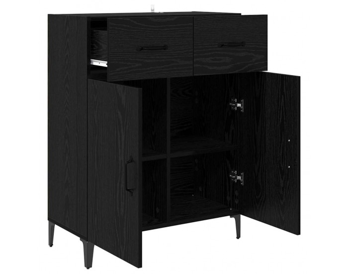 Sonata H Служебен шкаф Черен дъб 34 x 69.5 x 90 см Инженерно дърво