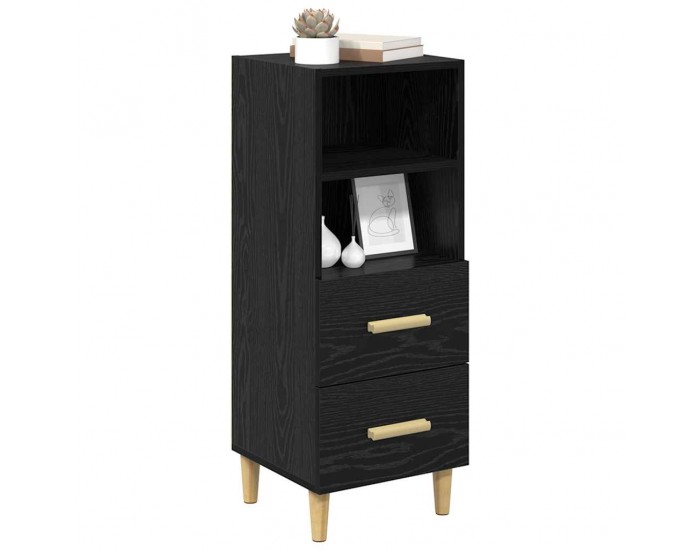 Sonata H Служебен шкаф Черен дъб 34 x 34.5 x 90 см Инженерно дърво