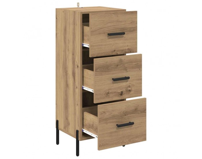 Sonata H Служебен шкаф дъб артизан 34 x 34.5 x 90 см Инженерно дърво