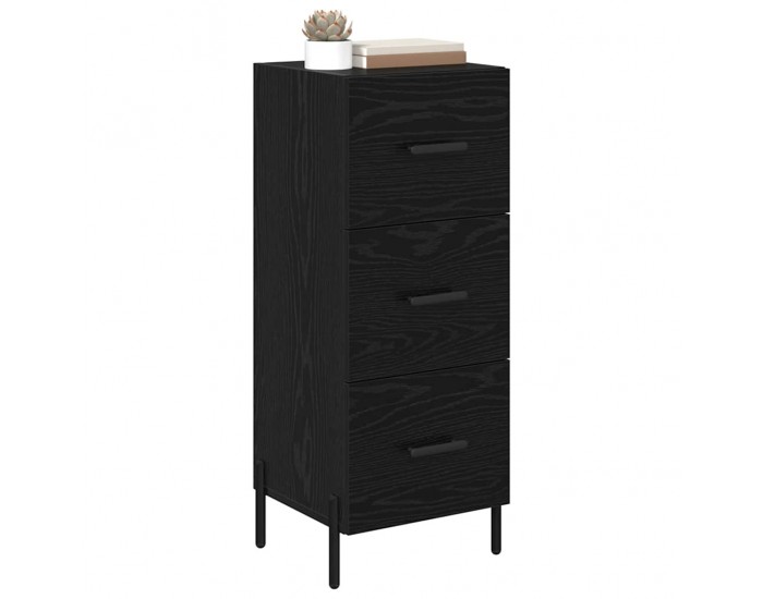 Sonata H Служебен шкаф Черен дъб 34 x 34.5 x 90 см Инженерно дърво