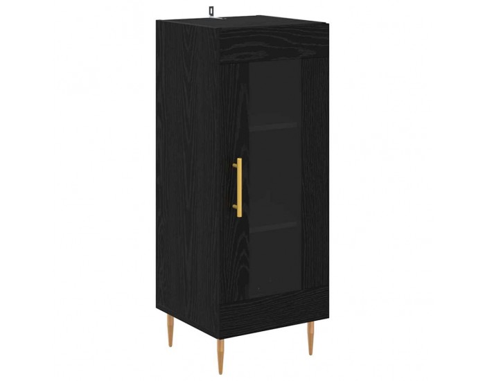 Sonata H Служебен шкаф Черен дъб 34 x 34.5 x 90 см Инженерно дърво