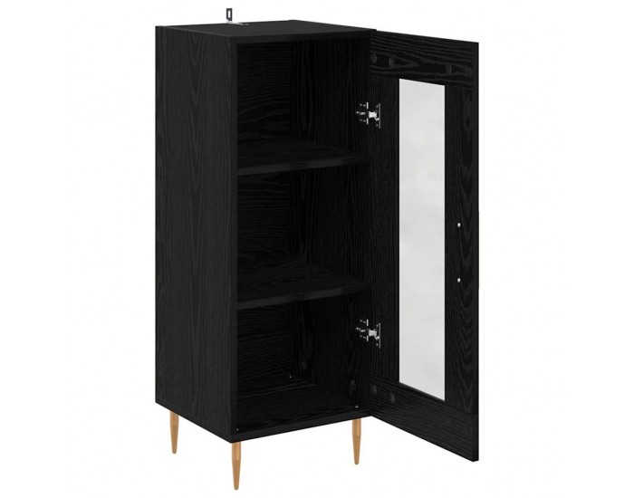 Sonata H Служебен шкаф Черен дъб 34 x 34.5 x 90 см Инженерно дърво