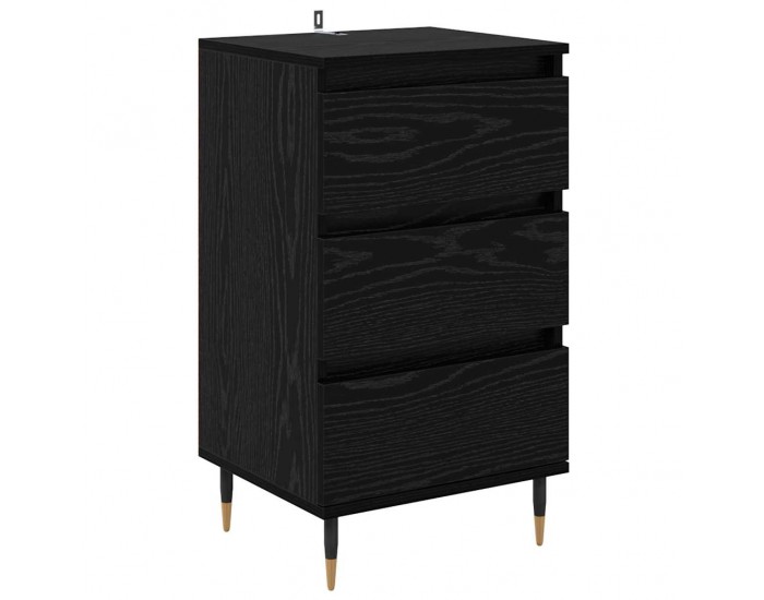 Sonata H Служебен шкаф Черен дъб 35 x 40 x 70 см Инженерно дърво