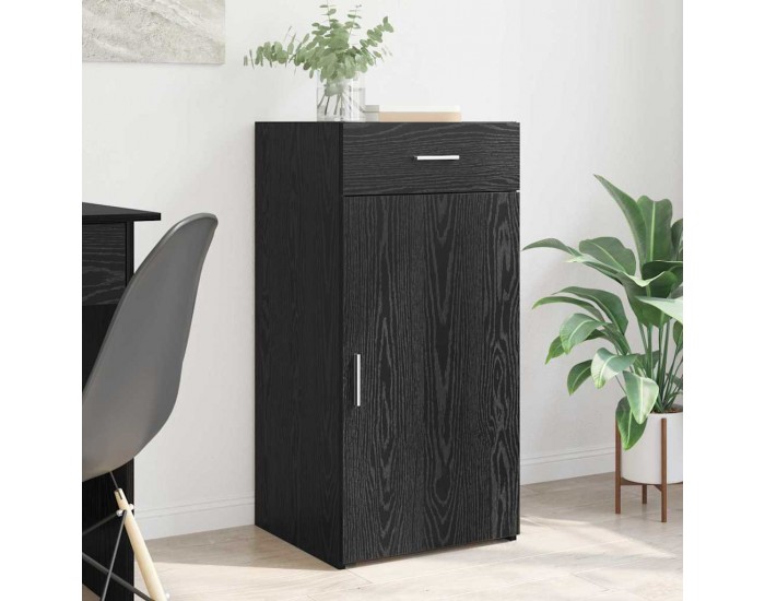 Sonata H Служебен шкаф Черен дъб 42.5 x 40 x 93 см Инженерно дърво