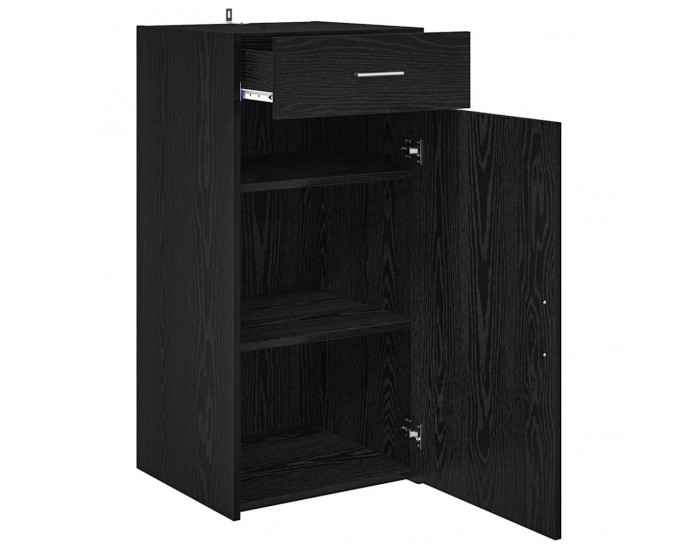 Sonata H Служебен шкаф Черен дъб 42.5 x 40 x 93 см Инженерно дърво