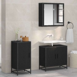 Sonata H Служебен шкаф Черен дъб 35 x 35.5 x 76 см Инженерно дърво - Шкафове, Витрини, Модулни секции