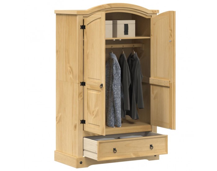 Sonata H Гардероб Corona 101x52x170 см, масивна дървесина, бор