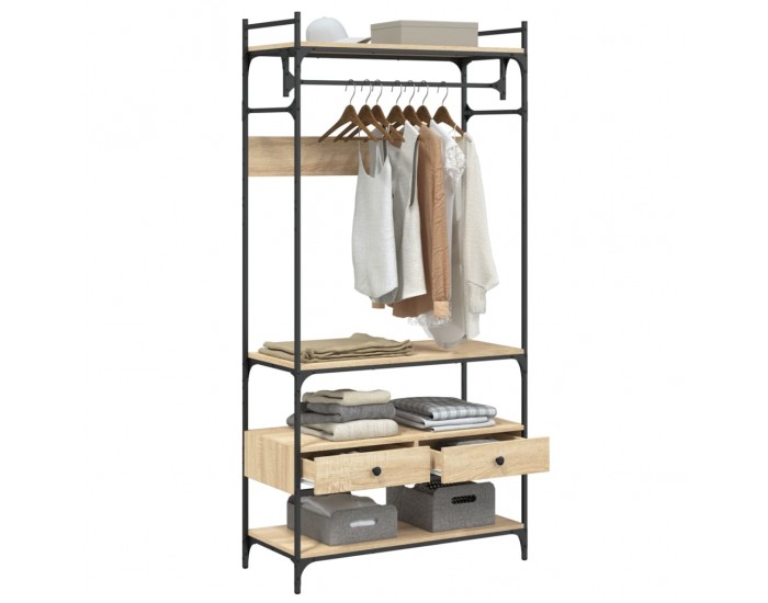 Sonata H Гардероб с чекмеджета дъб сонома 89x39x184,5 см инженерно дърво