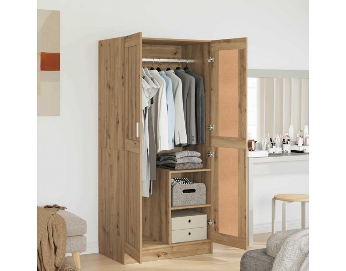 Sonata H Гардероб artisian oak 82.5 x 51.5 x 180 см Инженерно дърво