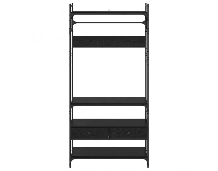 Sonata H Гардероб с рафт Черен дъб 89 x 39 x 184.5 см Инженерно дърво