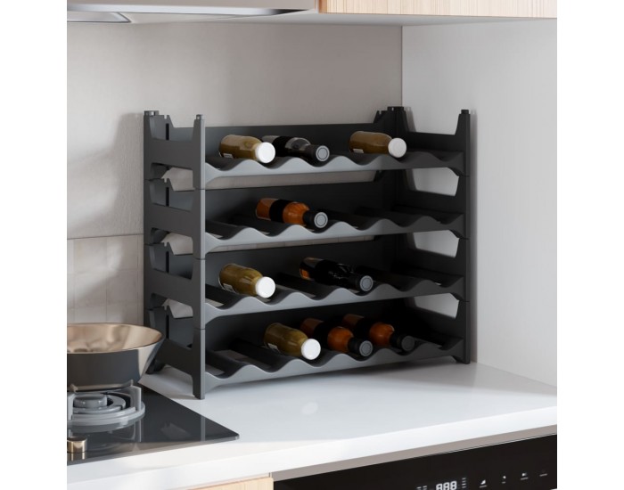 Sonata H Поставка за вино за 24 бутилки PP с възможност за подреждане