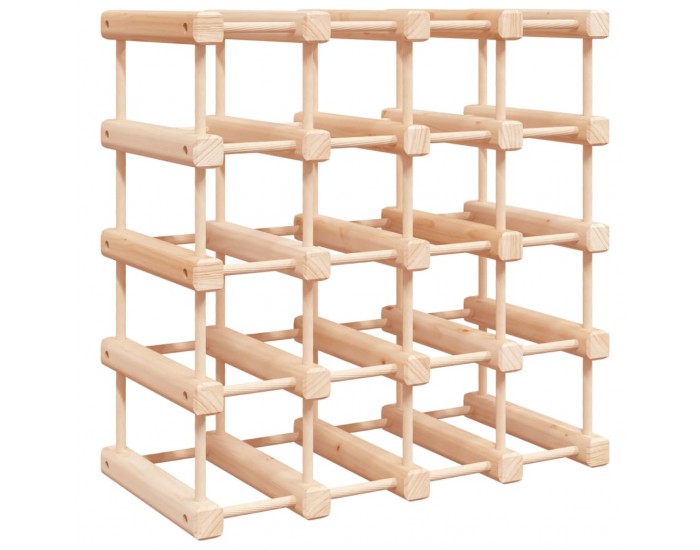 Sonata H Поставка за вино за 20 бутилки 46,5x23x46,5 см бор масив