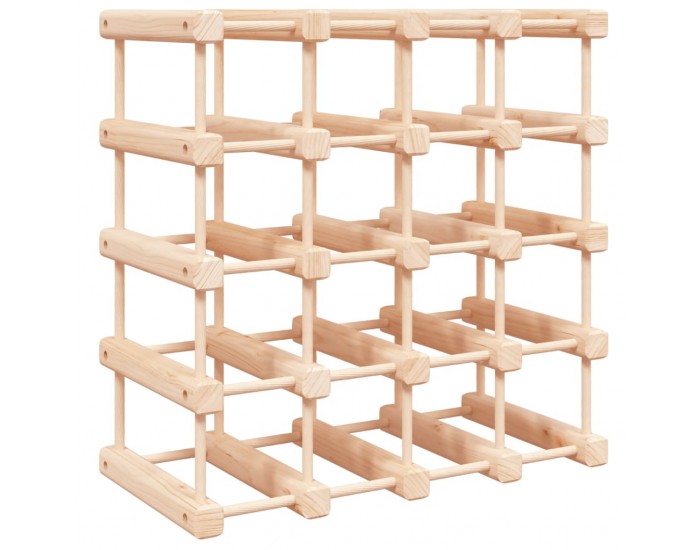 Sonata H Поставка за вино за 20 бутилки 46,5x23x46,5 см бор масив