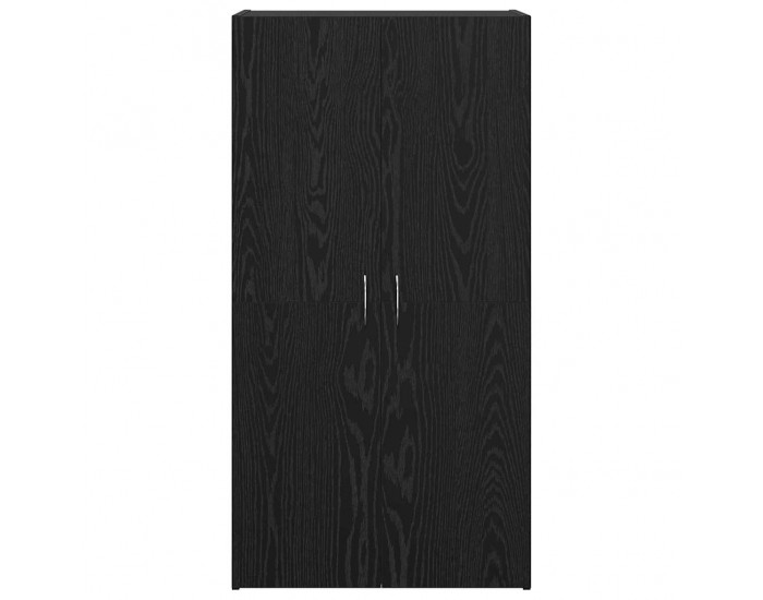 Sonata H Офис шкаф с рафт Черен дъб 60 x 32 x 115 cm Инженерно дърво