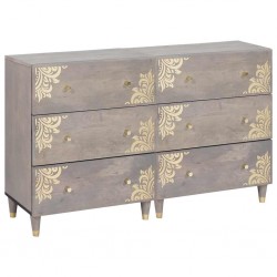 Sonata H Служебен шкаф с чекмедже с рафт 2 pcs Сив 60 x 33.5 x 75 см - Гардероби