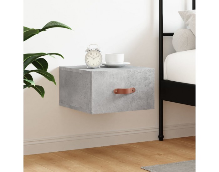 Sonata H Нощно шкафче за стенен монтаж, бяло, 35x35x20 см