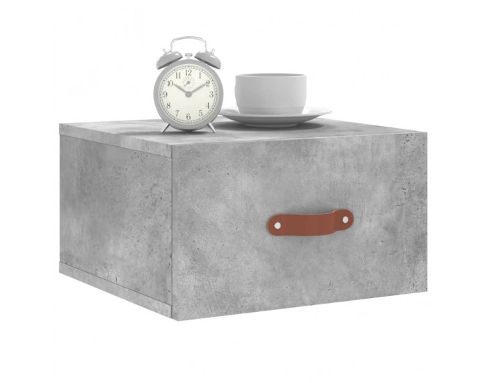 Sonata H Нощно шкафче за стенен монтаж, бяло, 35x35x20 см