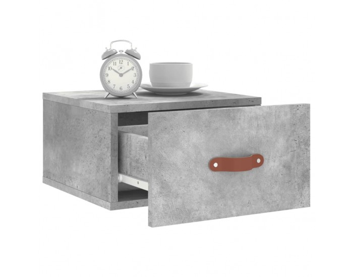 Sonata H Нощно шкафче за стенен монтаж, бяло, 35x35x20 см