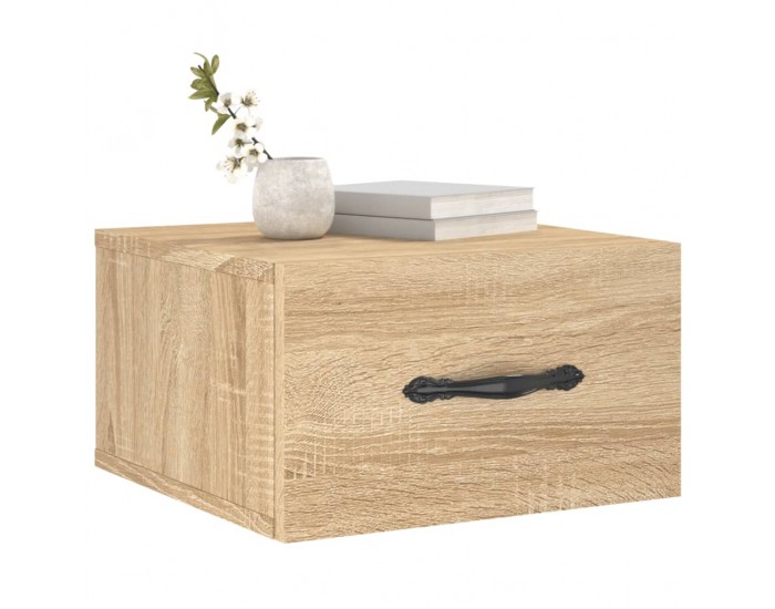 Sonata H Нощно шкафче за стенен монтаж, сонома дъб, 35x35x20 см