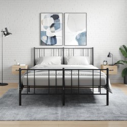Sonata H Нощни шкафчета за стенен монтаж, 2 бр, сонома дъб, 35x35x20 см - Спалня