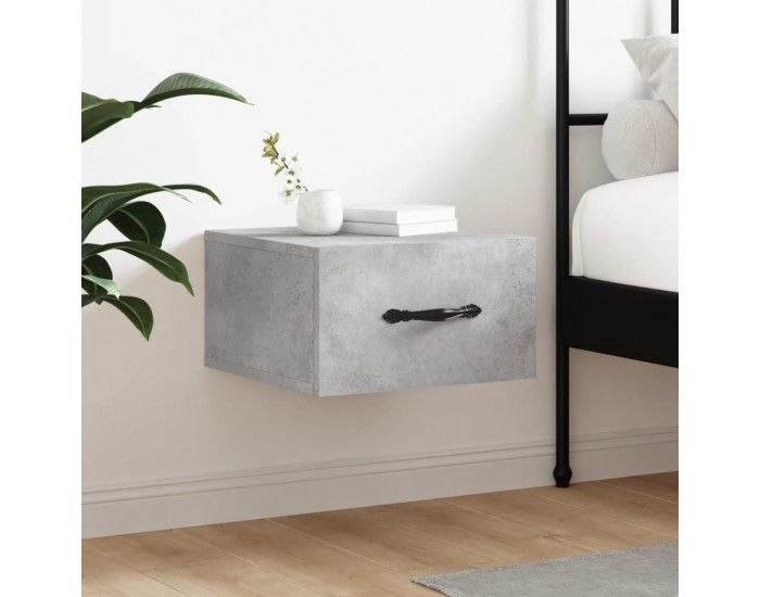 Sonata H Нощно шкафче за стенен монтаж, бяло, 35x35x20 см