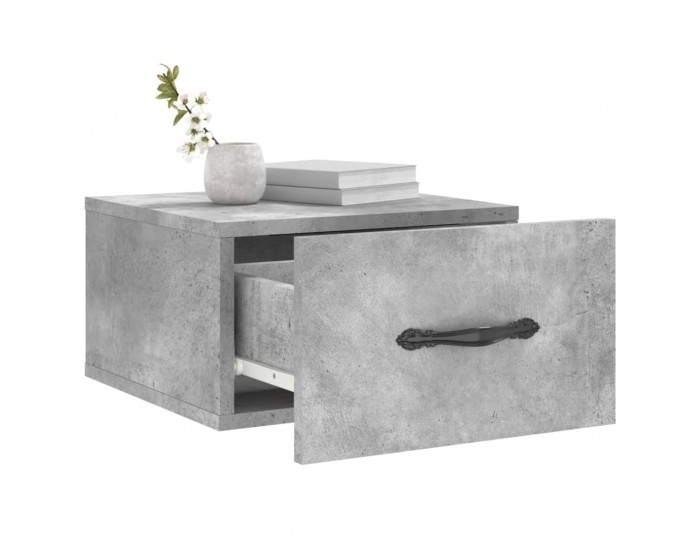 Sonata H Нощно шкафче за стенен монтаж, бяло, 35x35x20 см