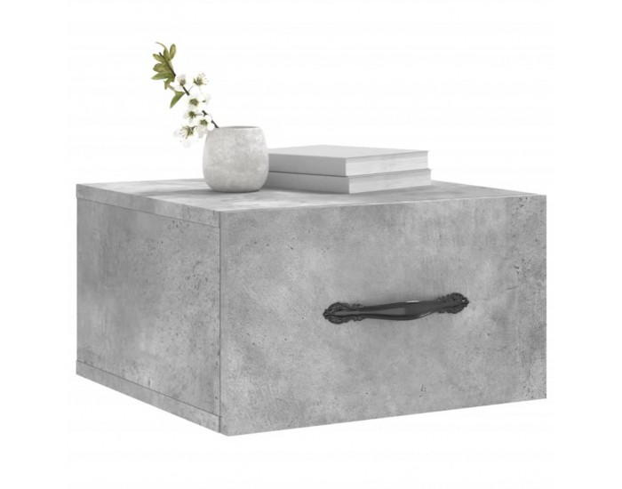 Sonata H Нощно шкафче за стенен монтаж, бяло, 35x35x20 см