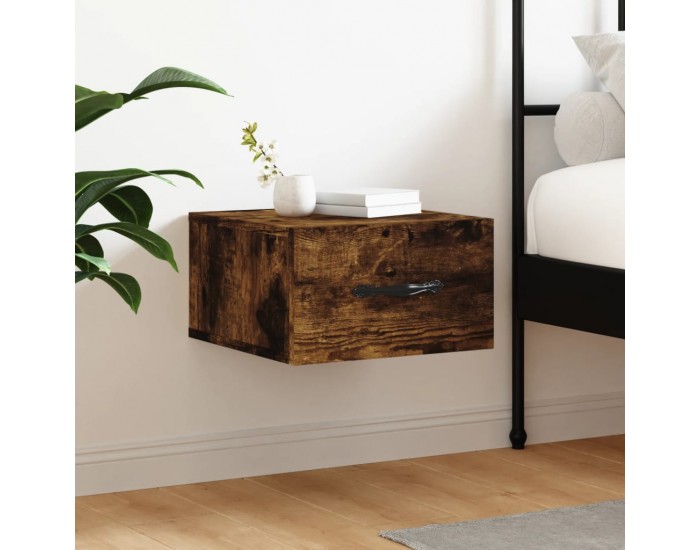 Sonata H Нощно шкафче за стенен монтаж, опушен дъб, 35x35x20 см