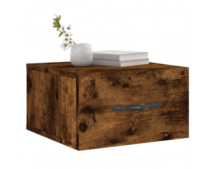 Sonata H Нощно шкафче за стенен монтаж, опушен дъб, 35x35x20 см