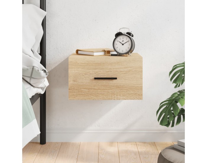 Sonata H Нощно шкафче за стенен монтаж, сонома дъб, 35x35x20 см
