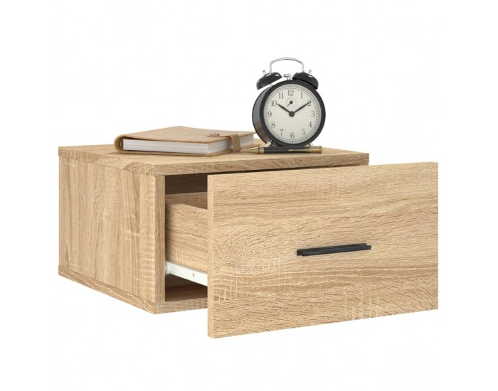 Sonata H Нощно шкафче за стенен монтаж, сонома дъб, 35x35x20 см