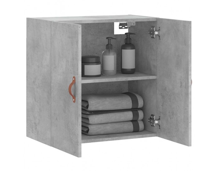 Sonata H Стенен шкаф, бетонно сив, 60x31x60 см, инженерно дърво