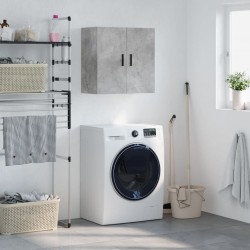 Sonata H Стенен шкаф, бетонно сив, 60x31x60 см, инженерно дърво - Гардероби