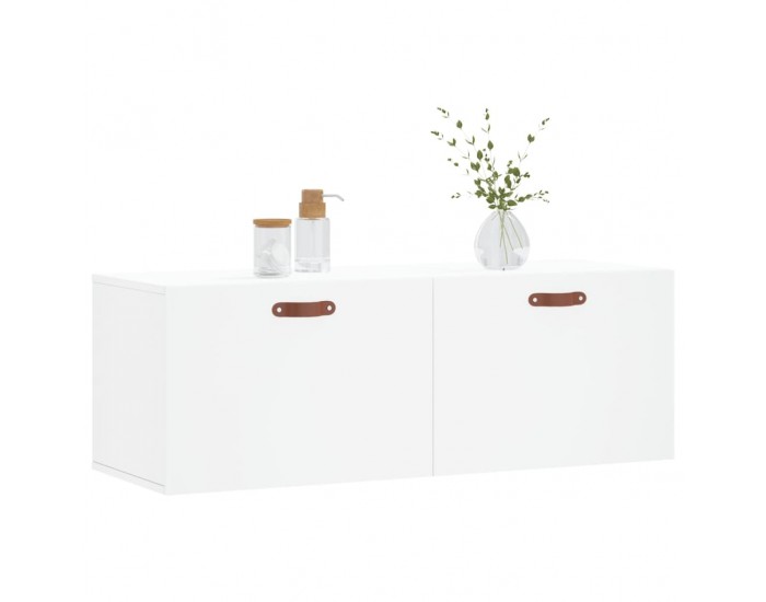 Sonata H Стенен шкаф, бял, 100x36,5x35 см, инженерно дърво