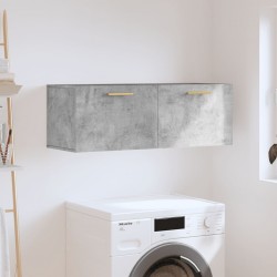 Sonata H Стенен шкаф, бетонно сив, 100x36,5x35 см, инженерно дърво - Гардероби