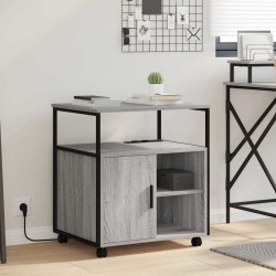 Sonata H Офис кабинет с зарядна станция Сив сонома 61 x 46 x 67 см - Гардероби