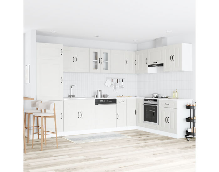 Sonata H Кухненски шкаф с врата Kalmar 2 pcs Бяло 80 x 46 x 81.5 см