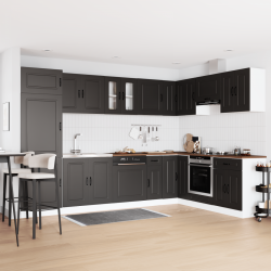 Sonata H Кухненски шкаф с врата Kalmar 2 pcs Черно 80 x 46 x 81.5 см - Модули Sonata