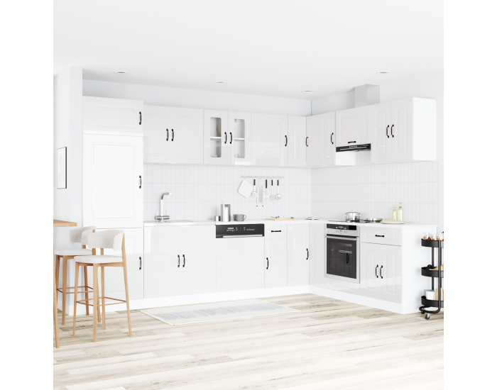 Sonata H Кухненски шкаф с врата Kalmar 2 pcs Бяло 80 x 46 x 81.5 см