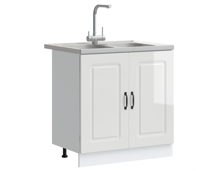 Sonata H Кухненски шкаф с врата Kalmar 2 pcs Бяло 80 x 46 x 81.5 см