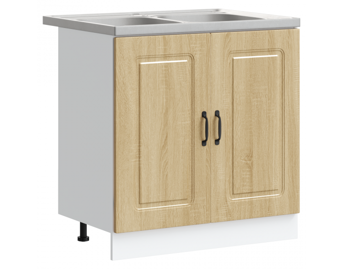 Sonata H Кухненски шкаф с врата Kalmar 2 pcs Кафяво 80 x 46 x 81.5 см