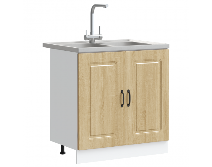 Sonata H Кухненски шкаф с врата Kalmar 2 pcs Кафяво 80 x 46 x 81.5 см