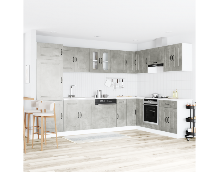 Sonata H Кухненски шкаф с врата Kalmar 2 pcs Сив 80 x 46 x 81.5 см